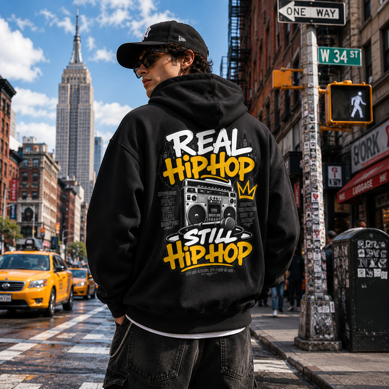 Zip Hoodie REAL HIP HOP - STILL HIP HOP