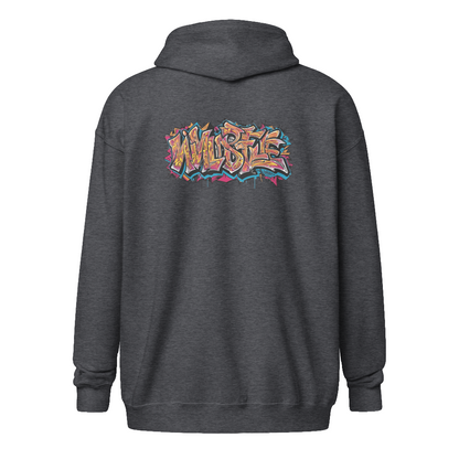 Zip Hoodie, Wildstyle I, Front- and Backprint, Unisex